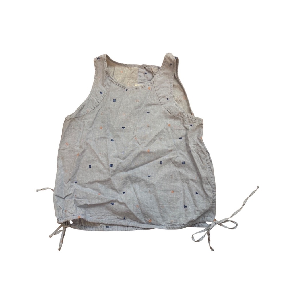 REI CO-OP Womens Tank Top Hemp Cotton‎ Blend Side Tie Gorpcore Boho Small